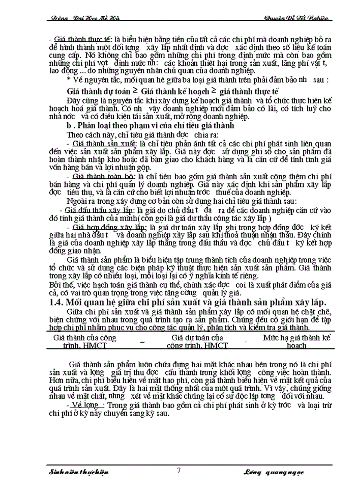 image for page Hoàn thiện công tác kế toán chi phí sản xuất và tính giá thành sản phẩm tại xí nghiệp xây lắp I- công ty xây lắp và sản xuất công nghiệp