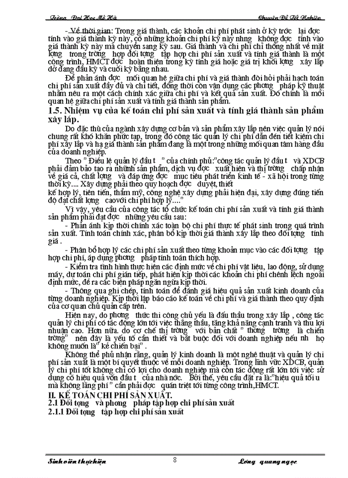 image for page Hoàn thiện công tác kế toán chi phí sản xuất và tính giá thành sản phẩm tại xí nghiệp xây lắp I- công ty xây lắp và sản xuất công nghiệp