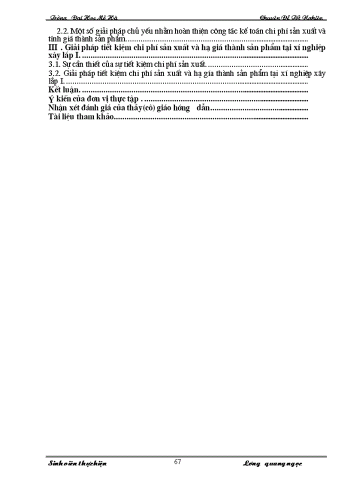 image for page Hoàn thiện công tác kế toán chi phí sản xuất và tính giá thành sản phẩm tại xí nghiệp xây lắp I- công ty xây lắp và sản xuất công nghiệp