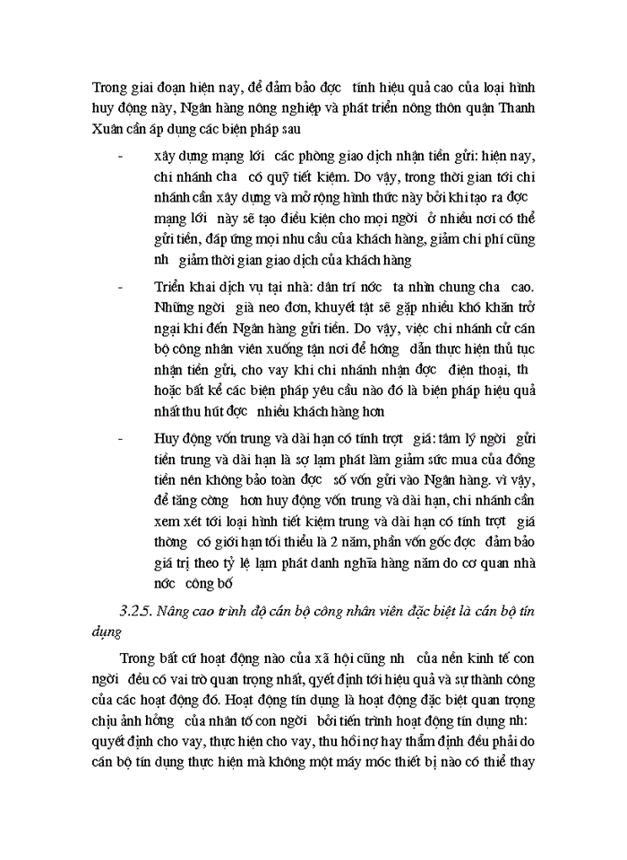 image for page Giải pháp nâng cao chất lượng tín dụng tại Ngân hàng nông nghiệp và phát triển nông thôn quận Thanh Xuân