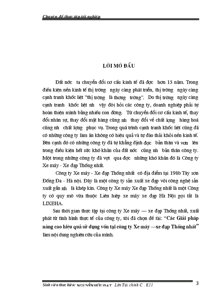 image for page ác Giải pháp nâng cao hiệu quả sử dụng vốn tại công ty Xe máy – xe đạp Thống nhất