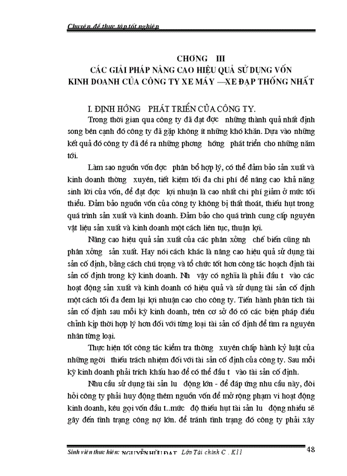image for page ác Giải pháp nâng cao hiệu quả sử dụng vốn tại công ty Xe máy – xe đạp Thống nhất