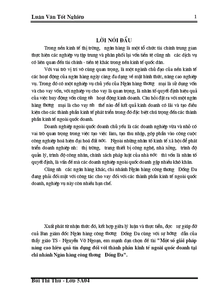 image for page Một số giải pháp nâng cao hiệu quả tín dụng đối với thành phần kinh tế ngoài quốc doanh tại chi nhánh Ngân hàng công thương Đống Đa