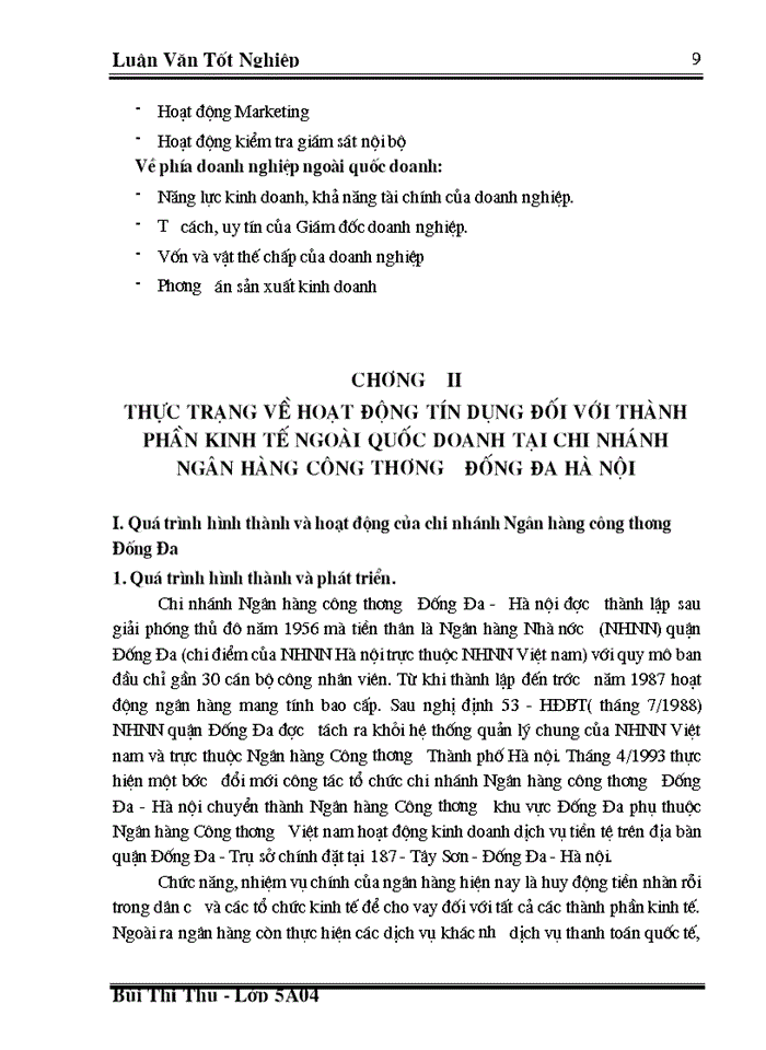 image for page Một số giải pháp nâng cao hiệu quả tín dụng đối với thành phần kinh tế ngoài quốc doanh tại chi nhánh Ngân hàng công thương Đống Đa