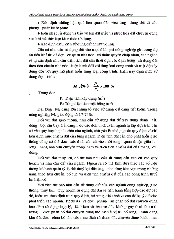 image for page Một số giải pháp thực hiện quy hoạch sử dụng đất ở Nghệ An