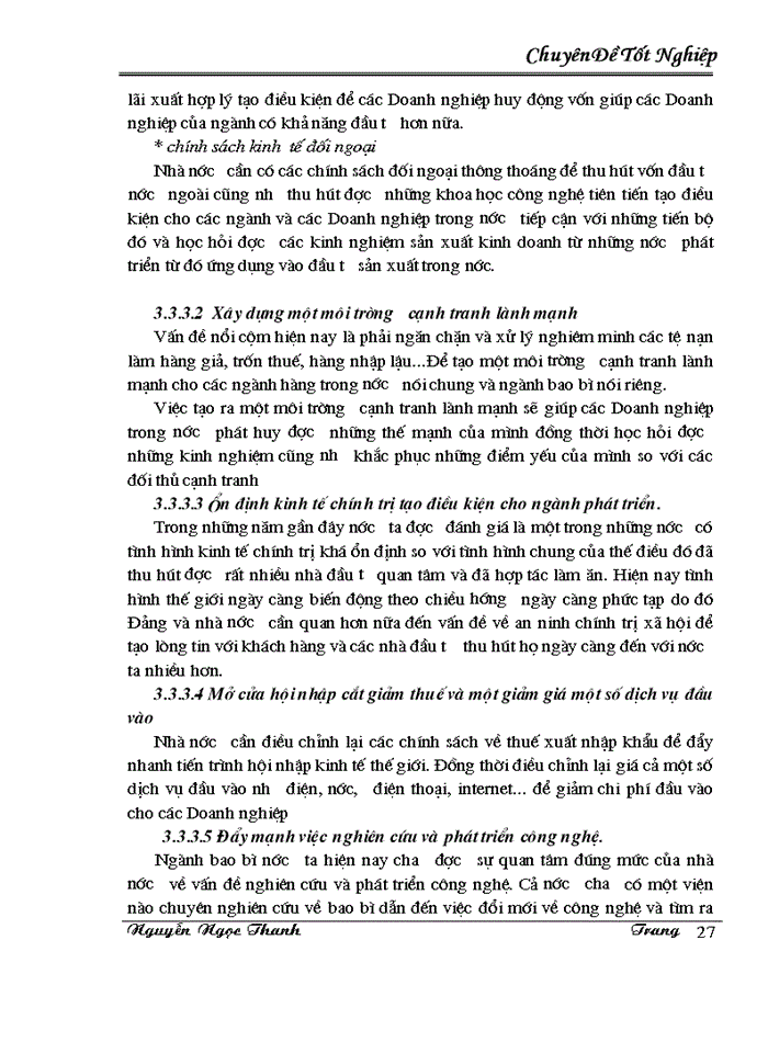image for page Một số chính sách và giải pháp nâng cao khả năng cạnh tranh của mặt hàng bao bì của Việt Nam trong giai đoạn hiện nay