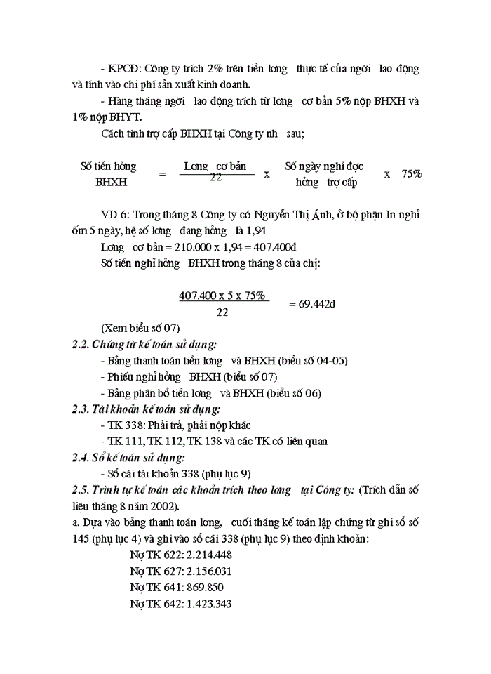 image for page Tổ chức kế toán tiền lương và các khoản trích theo lương tại công ty Da giày Hà nội