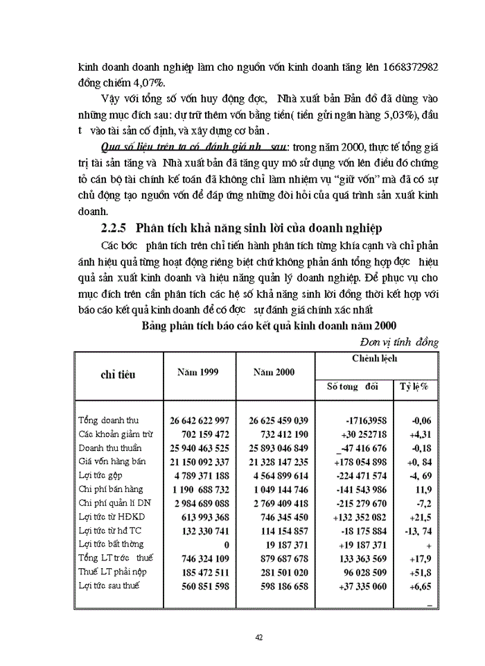 image for page Đánh giá tình hình tài chính và một số giải pháp nâng cao hiệu quả sản xuất kinh doanh tại Nhà xuất bản Bản đồ