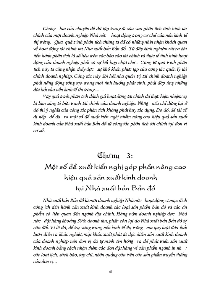 image for page Đánh giá tình hình tài chính và một số giải pháp nâng cao hiệu quả sản xuất kinh doanh tại Nhà xuất bản Bản đồ