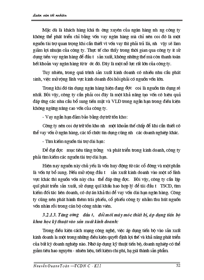 image for page Giải pháp nâng cao hiệu quả sử dụng vốn tại công ty cổ phần vật liệu xây dựng Thái Bình