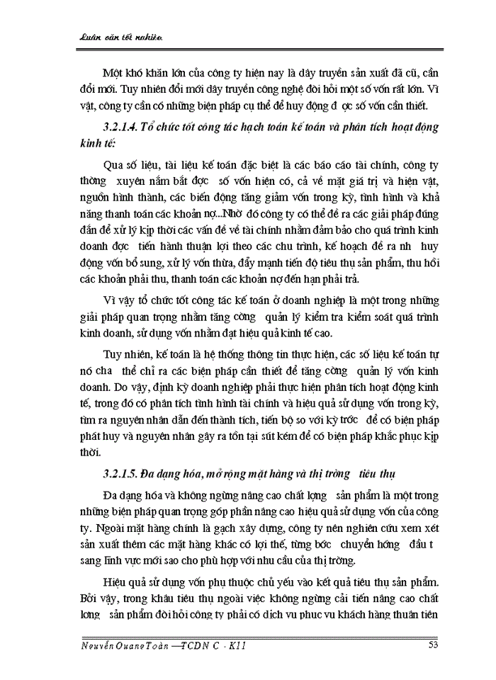 image for page Giải pháp nâng cao hiệu quả sử dụng vốn tại công ty cổ phần vật liệu xây dựng Thái Bình