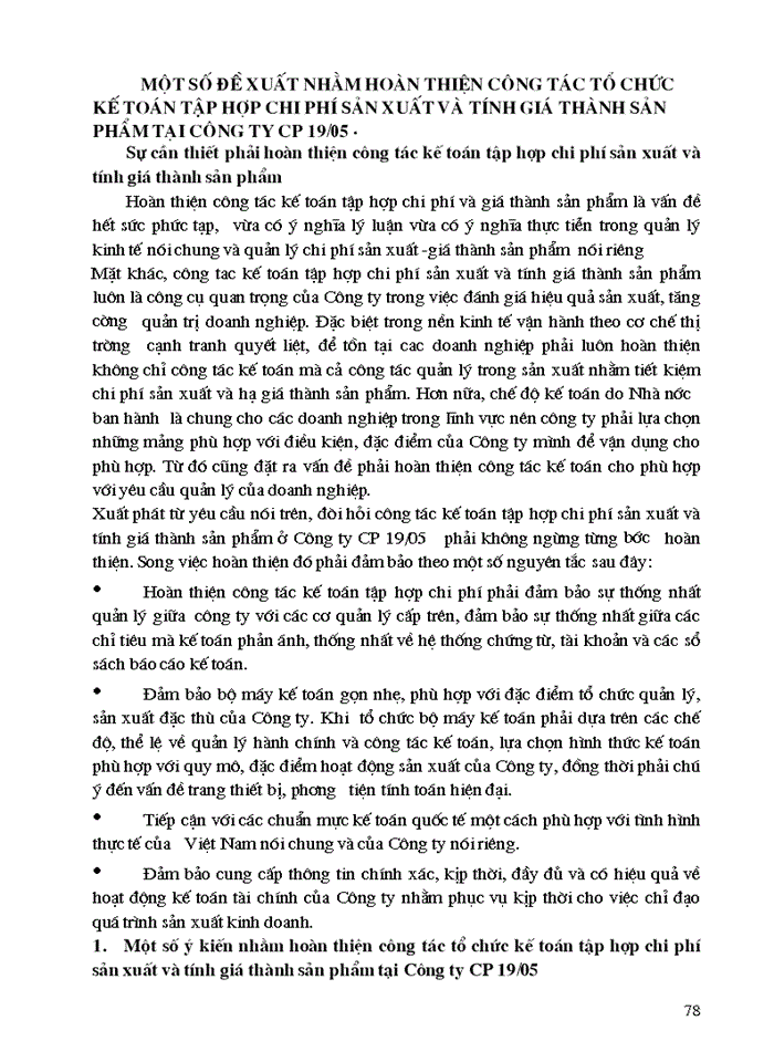 image for page Tổ chức công tác kế toán tập hợp chi phí sản xuất và tính giá thành sản phẩm ở Công ty Cổ Phần 19-5 Đoan Hùng – Phú Thọ