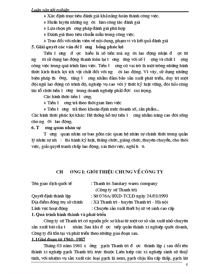 image for page Một số giải pháp nhằm hoàn thiện công tác quản lý nhân sự tại Công ty sứ Thanh Trì