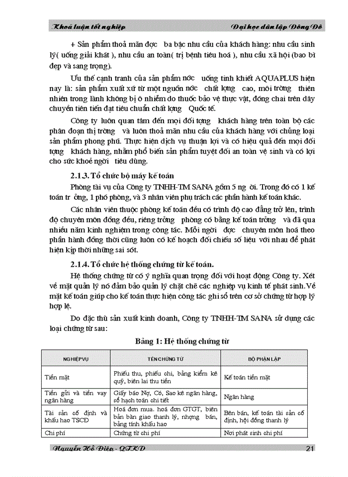 image for page Một số vấn đề phân tích hoạt động tài chính và nâng cao hiệu quả sản xuất kinh doanh ở công ty TNHH - TM SANA