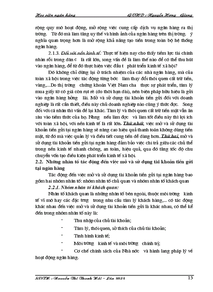 image for page Một số giải pháp về việc mở và sử dụng tài khoản tiền gửi nhằm khơi tăng nguồn vốn huy động tại Hội sở chính ngân hàng thương mại cổ phần các doanh nghiệp ngoài quốc doanh Việt Nam
