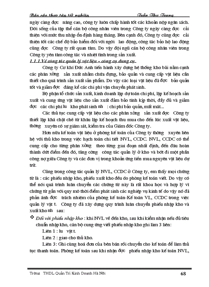 image for page Hạch toán kế toán NVL và CCDC tại Công ty Cơ khí Đức Anh" để viết chuyên đề thực tập tốt nghiệp.