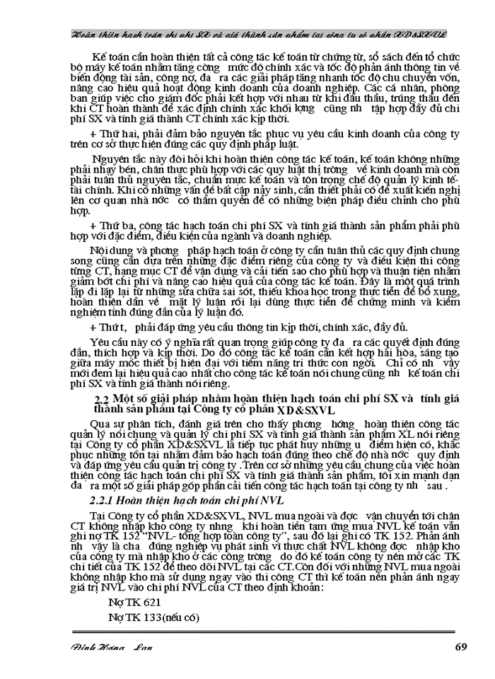 image for page Hoàn thiện hạch toán chi phí sản xuất và tính giá thành sản phẩm tại Công ty cổ phần Xây dựng và Sản xuất vật liệu