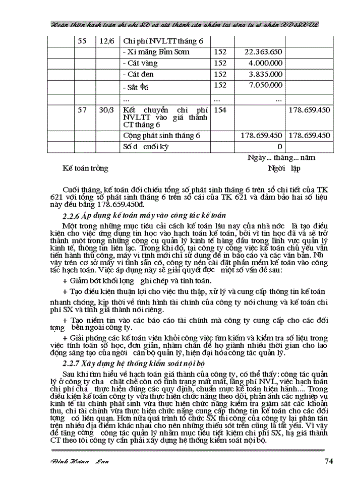 image for page Hoàn thiện hạch toán chi phí sản xuất và tính giá thành sản phẩm tại Công ty cổ phần Xây dựng và Sản xuất vật liệu