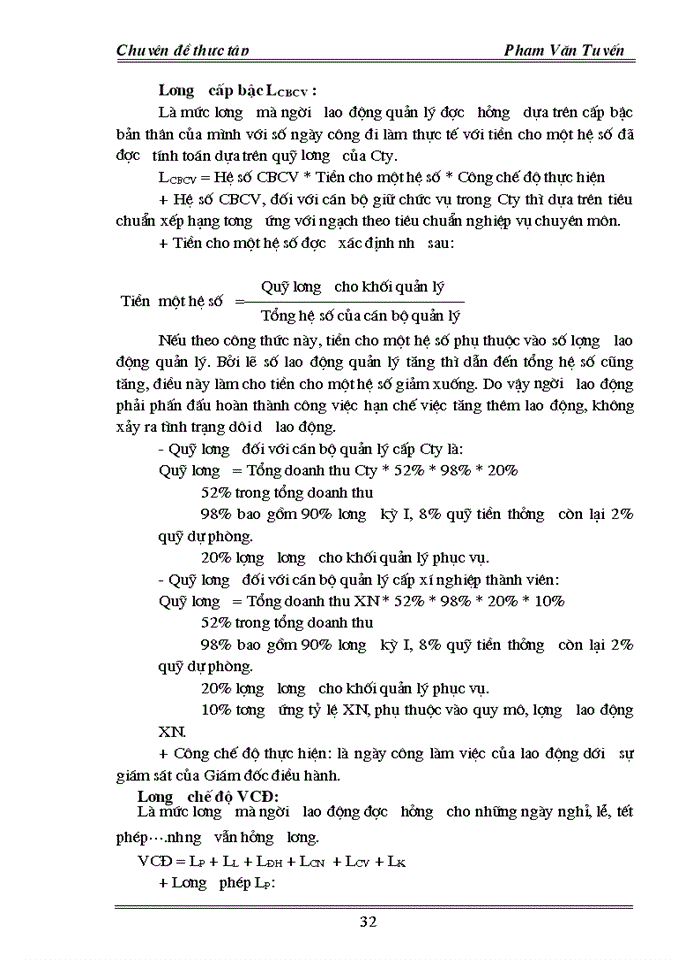 image for page Hoàn thiện các hình thức trả lương ở Cty May 10