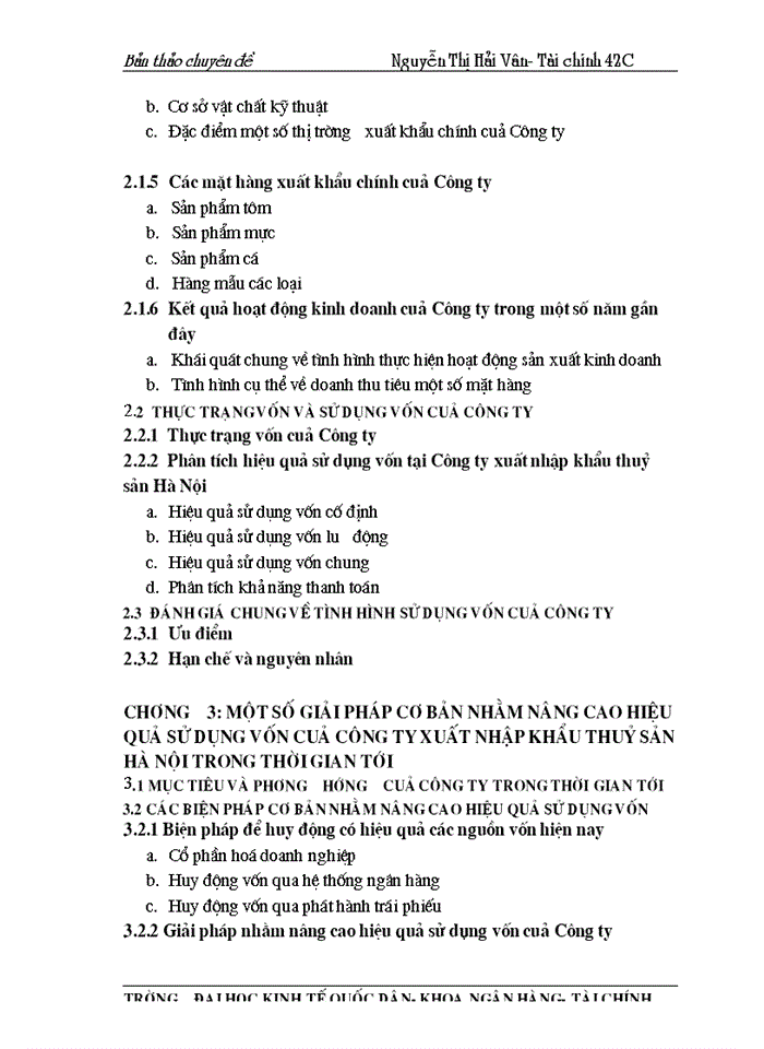 image for page Một số biện pháp nâng cao hiệu quả sử dụng vốn tại Công ty xuất nhập khẩu thuỷ sản Hà Nội