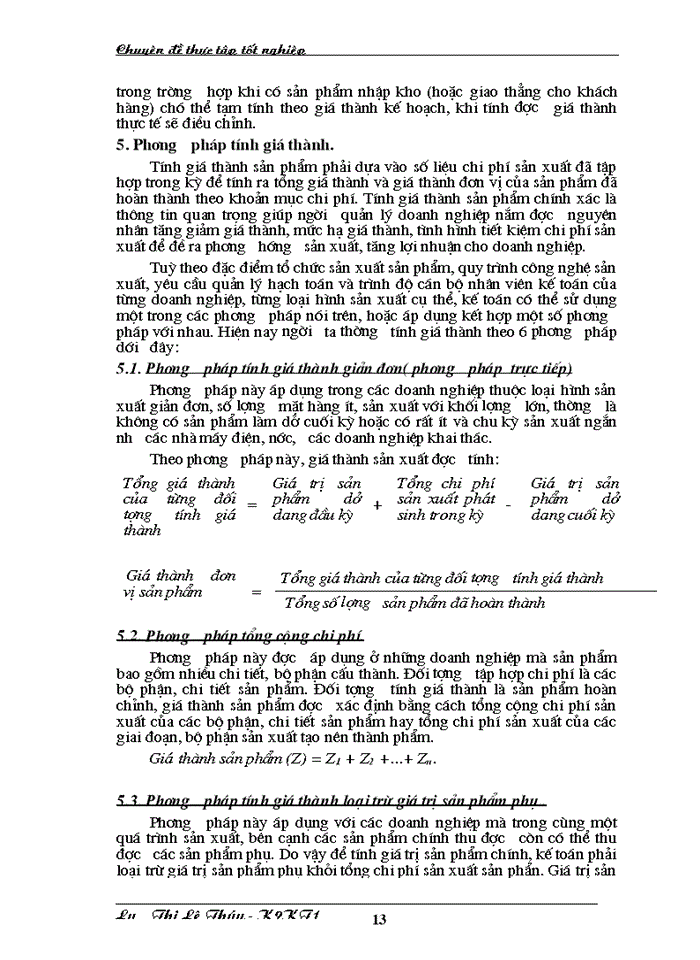 image for page Hoàn thiện kế toán chi phí sản xuất và tính giá thành sản phẩm tại Công ty may Chiến Thắng