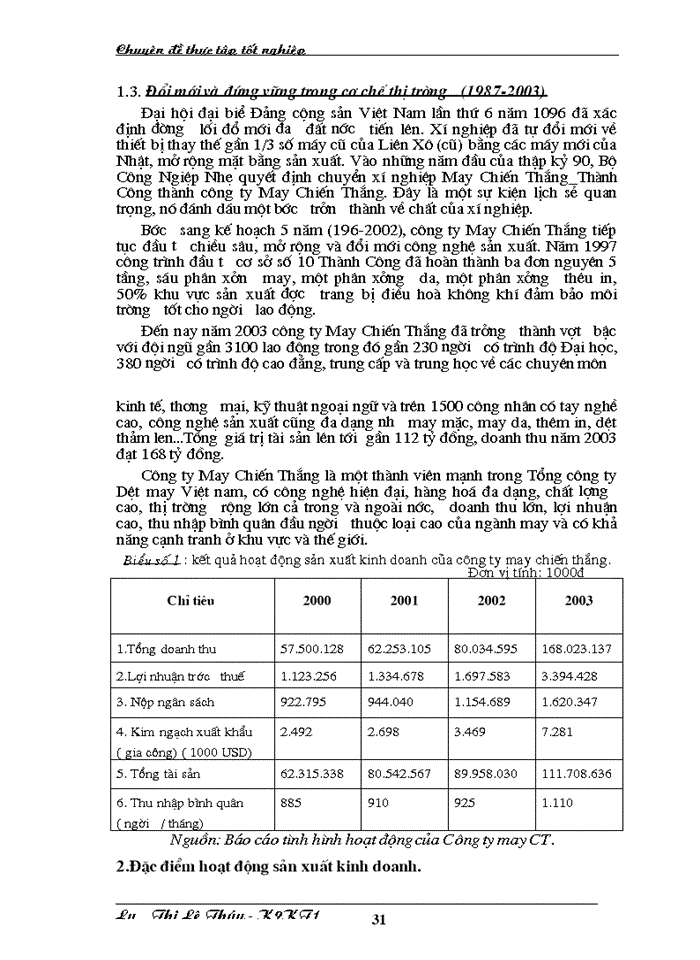 image for page Hoàn thiện kế toán chi phí sản xuất và tính giá thành sản phẩm tại Công ty may Chiến Thắng
