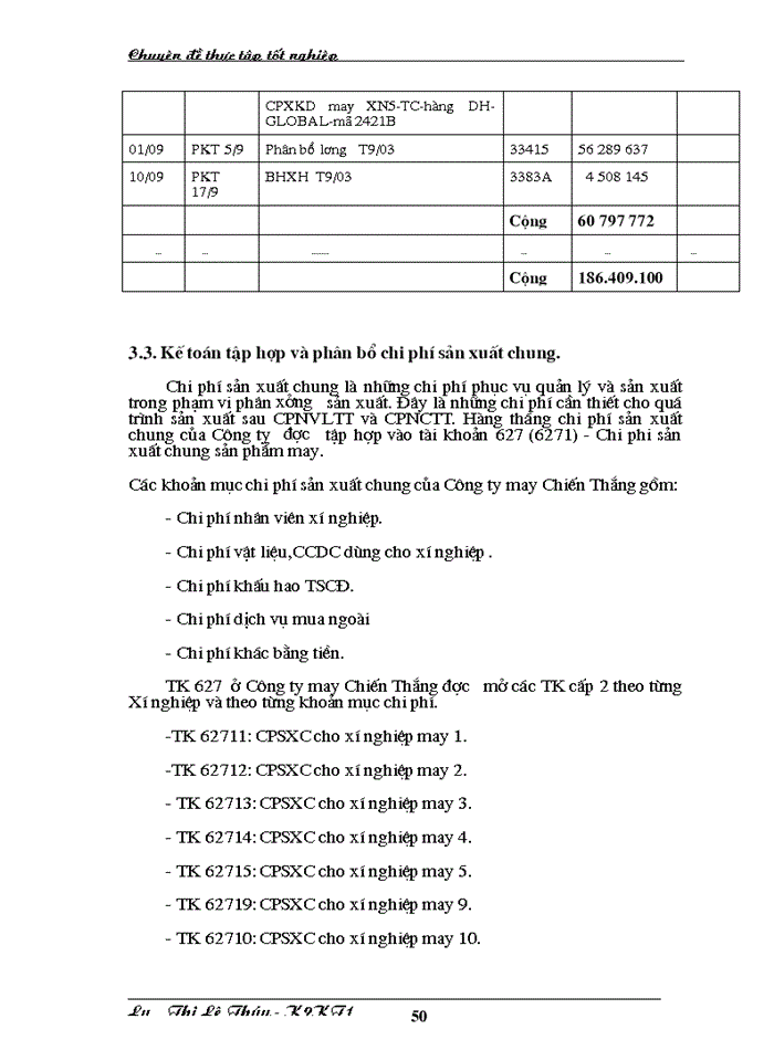 image for page Hoàn thiện kế toán chi phí sản xuất và tính giá thành sản phẩm tại Công ty may Chiến Thắng