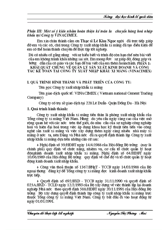 image for page Hoàn thiện kế toán lưu chuyển hàng hoá nhập khẩu tại công ty xuất nhập khẩu xi măng (VINACIMEX)