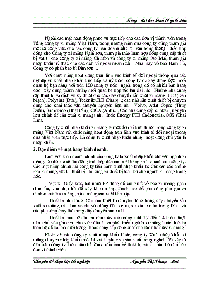 image for page Hoàn thiện kế toán lưu chuyển hàng hoá nhập khẩu tại công ty xuất nhập khẩu xi măng (VINACIMEX)