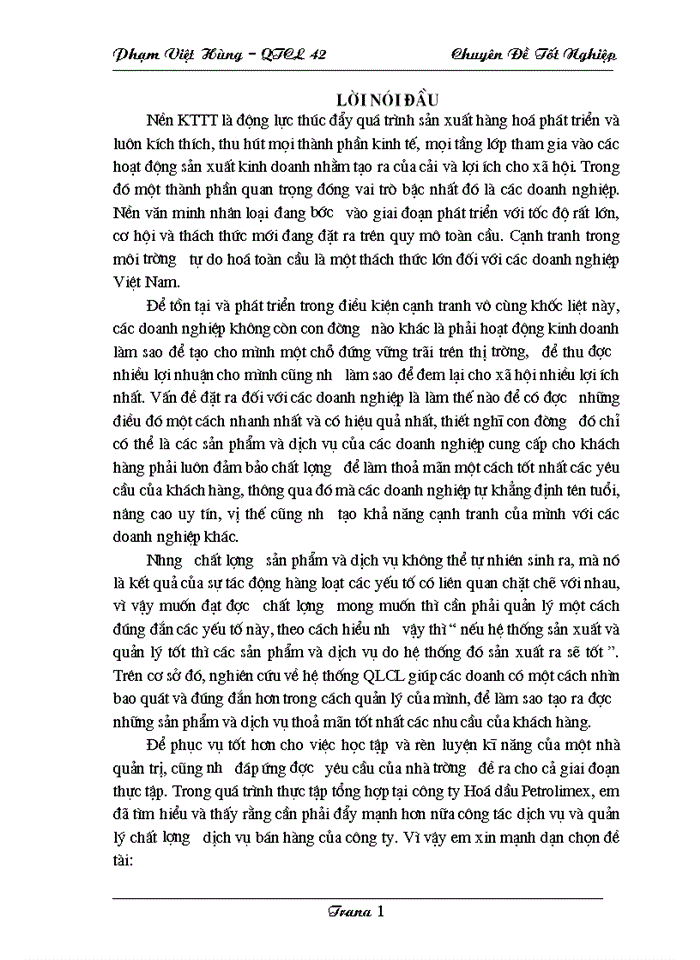 image for page Một số giải pháp nâng cao chất lượng dịch vụ bán hàng tại công ty hoá dầu petrolimex