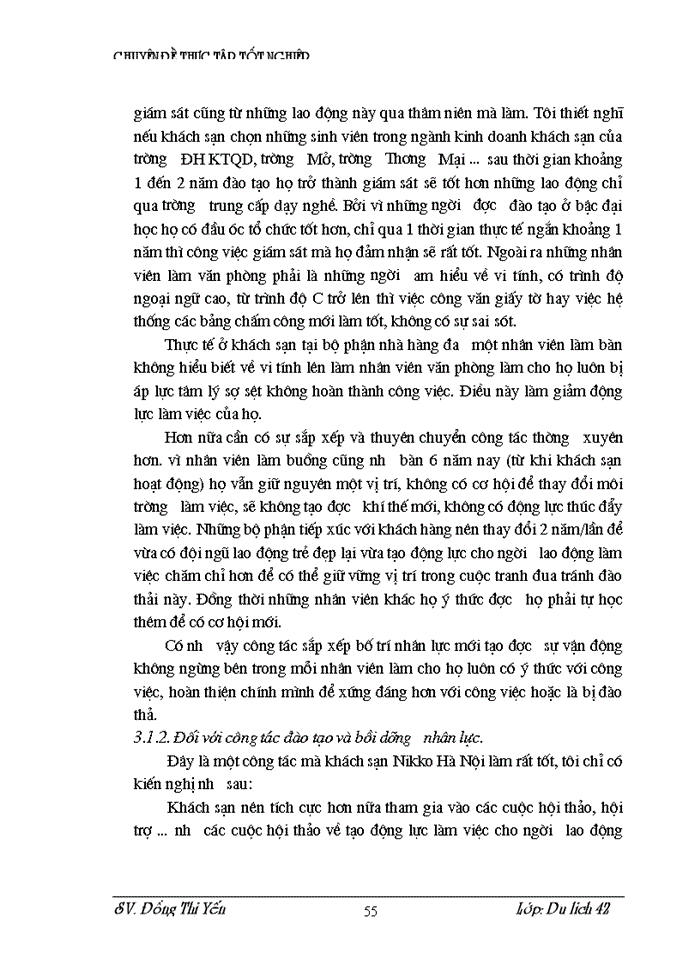 image for page Thực trạng và một số kiến nghị nhằm hoàn thiện công tác quản lý nhân lực với mục tiêu tạo động lực làm việc cho ngưòi lao động tại khách sạn NIKKO Hà Nội