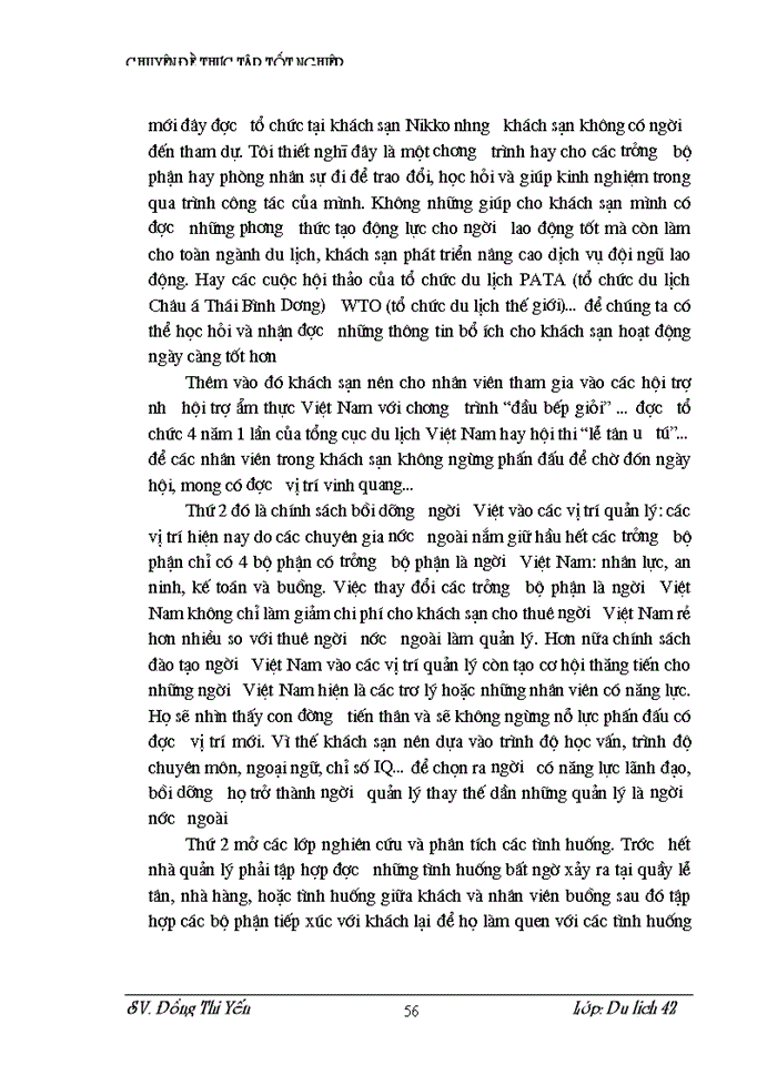 image for page Thực trạng và một số kiến nghị nhằm hoàn thiện công tác quản lý nhân lực với mục tiêu tạo động lực làm việc cho ngưòi lao động tại khách sạn NIKKO Hà Nội