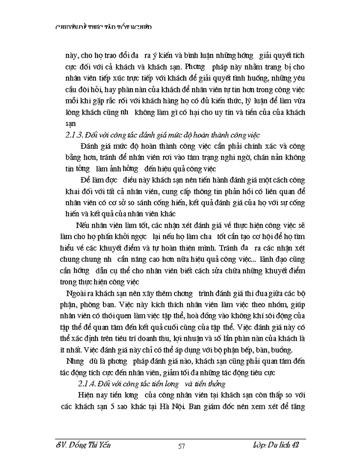image for page Thực trạng và một số kiến nghị nhằm hoàn thiện công tác quản lý nhân lực với mục tiêu tạo động lực làm việc cho ngưòi lao động tại khách sạn NIKKO Hà Nội