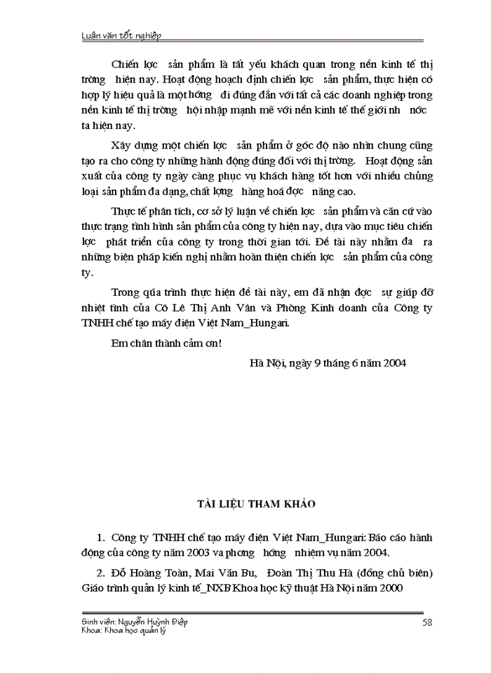 image for page Một số giải pháp quản lý nhằm hoàn thiện việc xây dựng chiến lược sản phẩm của Công ty TNHH chế tạo máy điện Việt Nam_Hungari