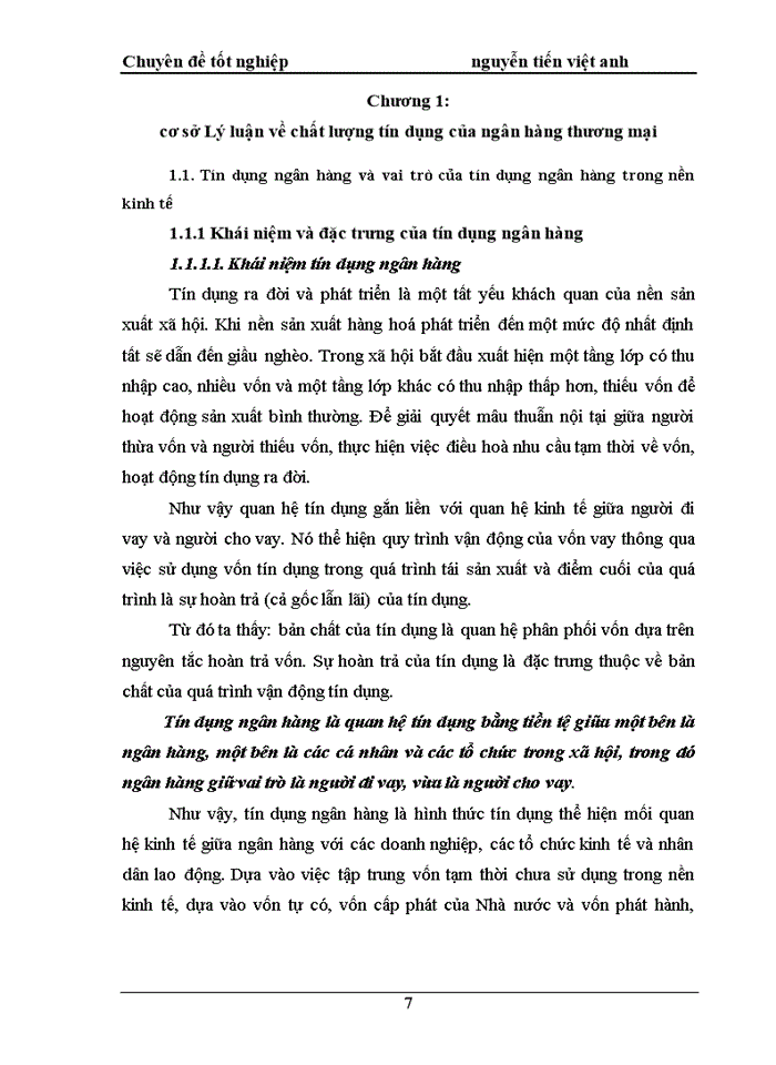 image for page Giải pháp nâng cao chất lượng tín dụng tại Ngân Hàng TMCP Việt á