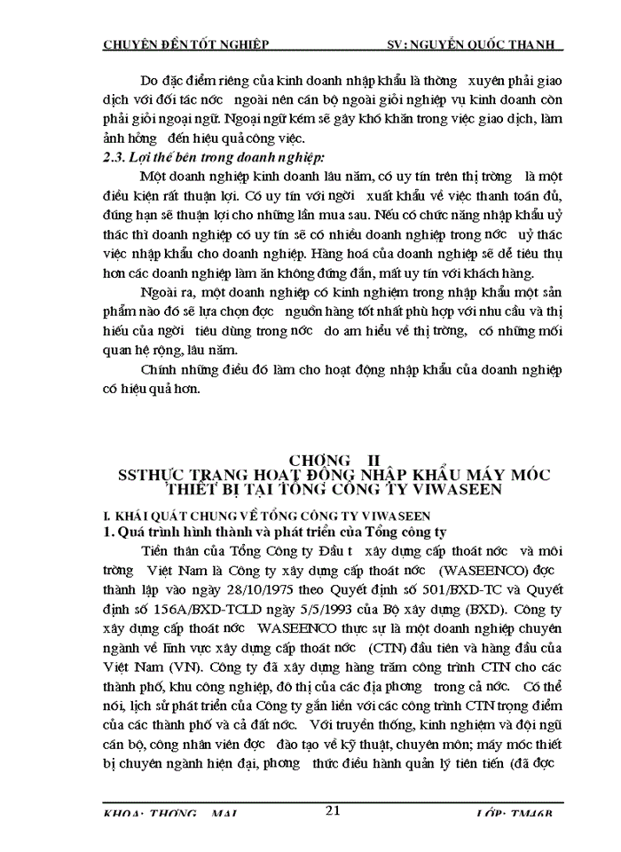 image for page Hoàn thiện hoạt động nhập khẩu máy móc thiết bị tại Tổng công ty đầu tư xây dựng cấp thoát nước và môi trường Việt Nam<VIWASEEN>