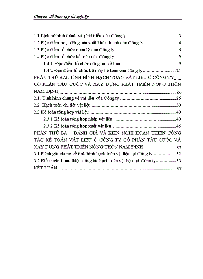 image for page Hạch toán vật liệu ở Công ty cổ phần Tàu cuốc và Xây dựng Phát triển nông thôn Nam Định