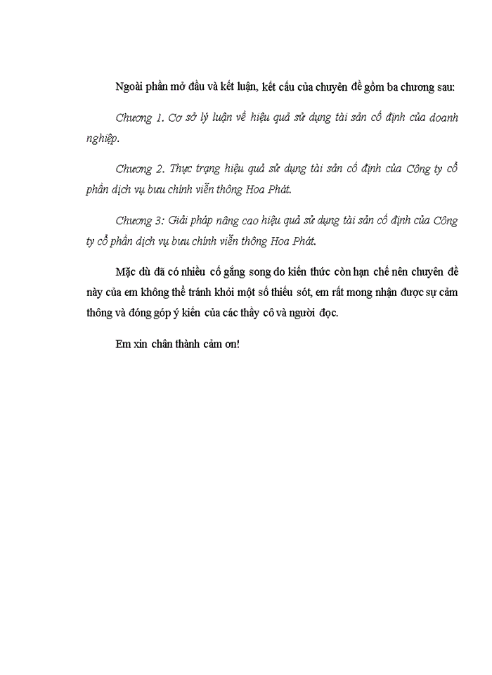 image for page Nâng cao hiệu quả sử dụng tài sản cố định tại Công ty Cổ phần dịch vụ bưu chính viễn thông Hoa Phát