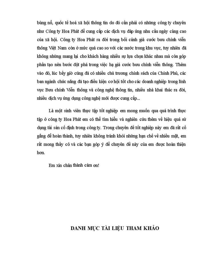 image for page Nâng cao hiệu quả sử dụng tài sản cố định tại Công ty Cổ phần dịch vụ bưu chính viễn thông Hoa Phát