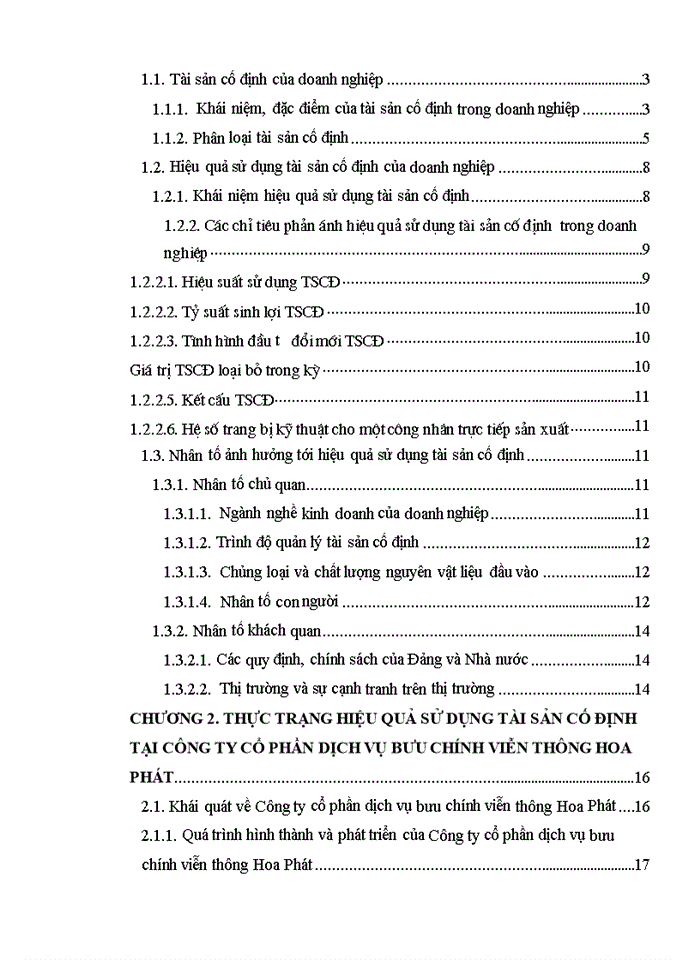 image for page Nâng cao hiệu quả sử dụng tài sản cố định tại Công ty Cổ phần dịch vụ bưu chính viễn thông Hoa Phát