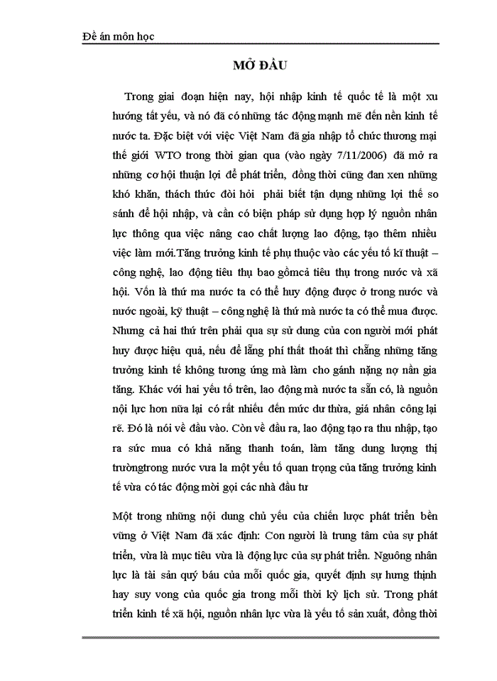 image for page Kế hoạch lao động – việc làm thời kỳ 2006 – 2010 và các giải pháp thực hiện.