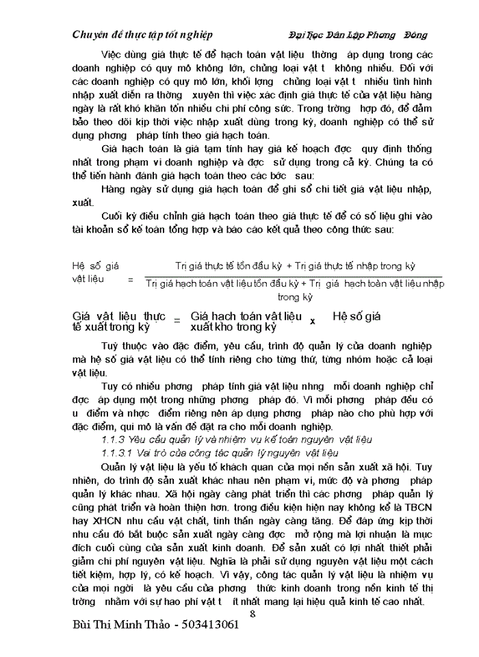 image for page Kế toán nguyên vật liệu tại Công ty cổ phần khoáng sản viglacera