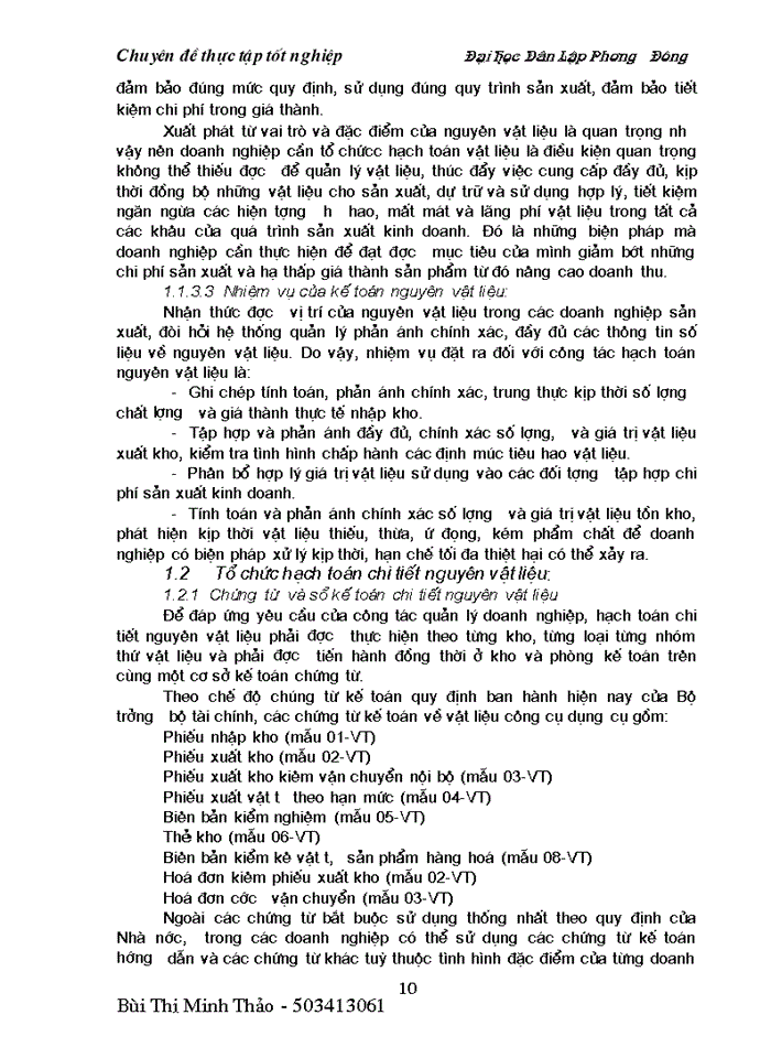 image for page Kế toán nguyên vật liệu tại Công ty cổ phần khoáng sản viglacera