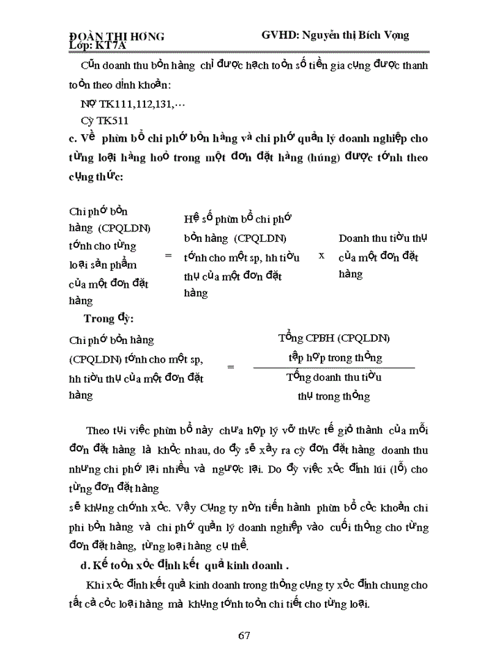 image for page Kế toán bán hàng và xác định kết quả kinh doanh " Tại cụng ty TNHH Hà Thịnh