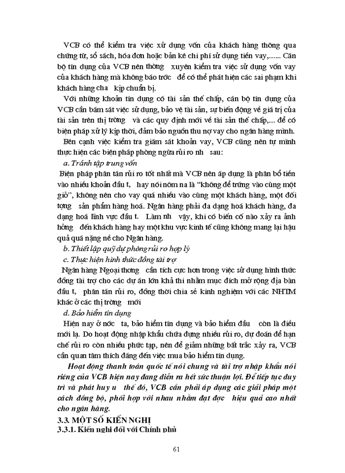 image for page Giải pháp mở rộng hoạt động tài trợ nhập khẩu theo phương thức tín dụng chứng từ tại Ngân hàng Ngoại thương Trung ương