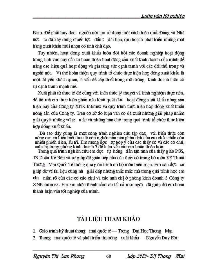 image for page Hoàn thiện quy trình nghiệp vụ tổ chức thực hiện hợp đồng xuất khẩu hàng nông sản tại Công ty XNK Intimex