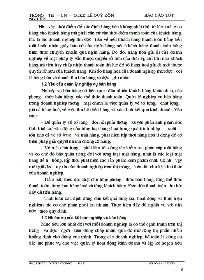 image for page Hoàn thiện kế toán nghiệp vụ bán và xác định kết quả bán hàng ở công ty cổ phần sản xuất dịch vụ  xuất nhập khẩu Từ Liêm