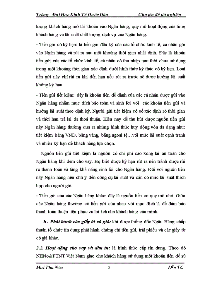 image for page Tăng cường công tác huy động vốn tại chi nhánh NHNo&PTNT Hai Bà Trưng