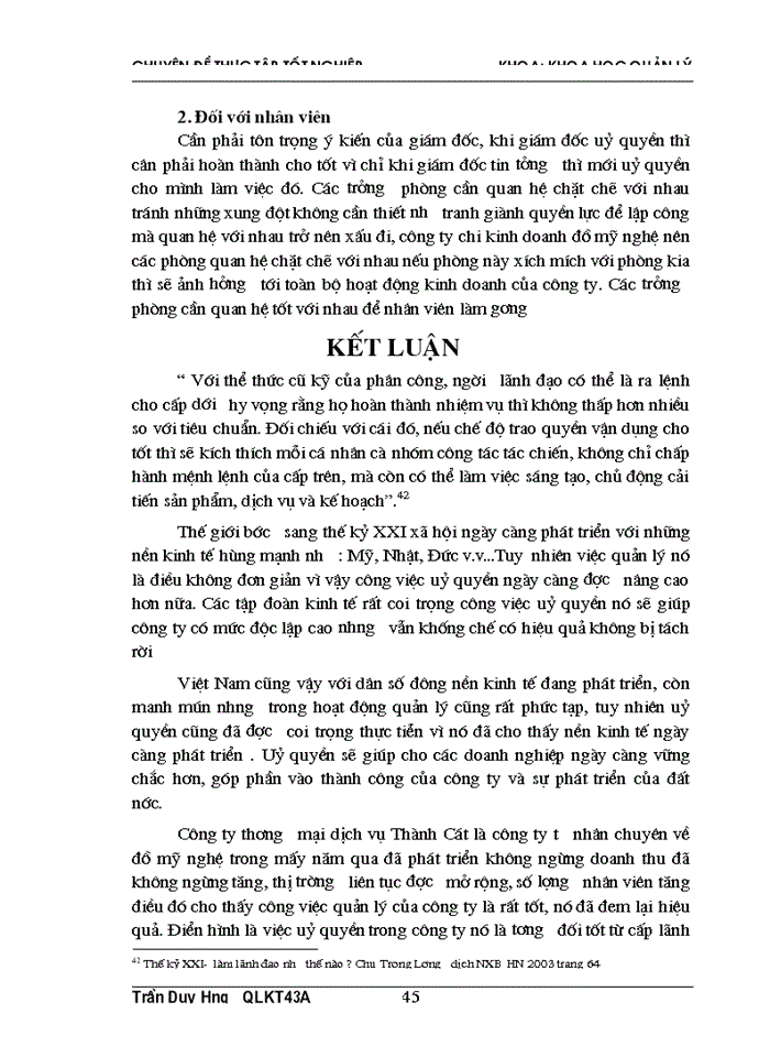 image for page Một số giải pháp nhằm nâng cao chất lượng uỷ quyền trong công ty thương mại dịch vụ Thành Cát