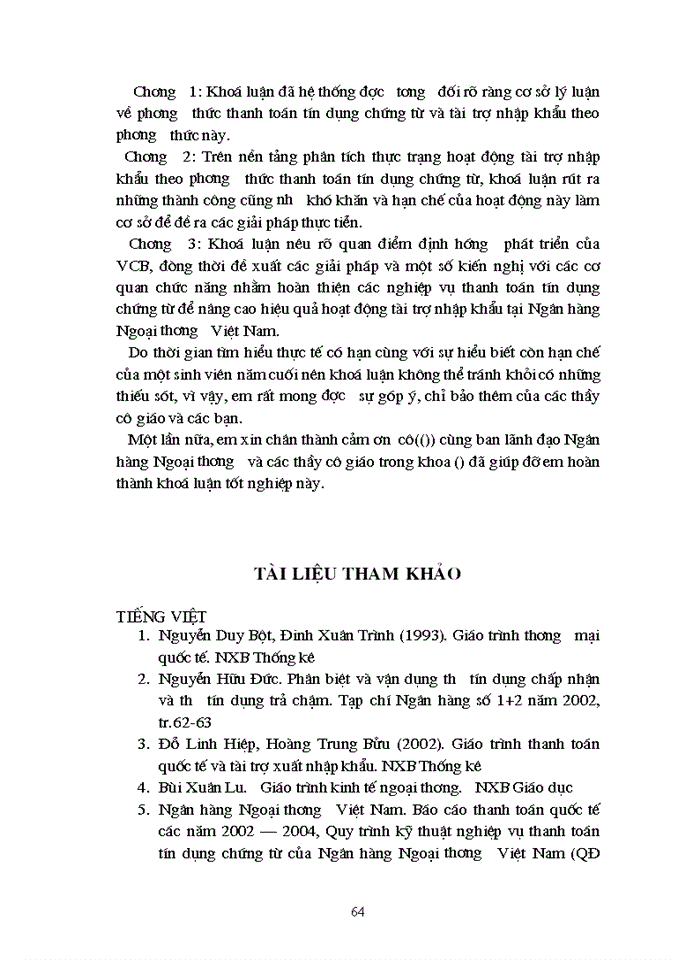 image for page Giải pháp mở rộng hoạt động tài trợ nhập khẩu theo phương thức tín dụng chứng từ tại Ngân hàng Ngoại thương Trung ương